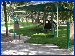 NJ park playground has shade built in 